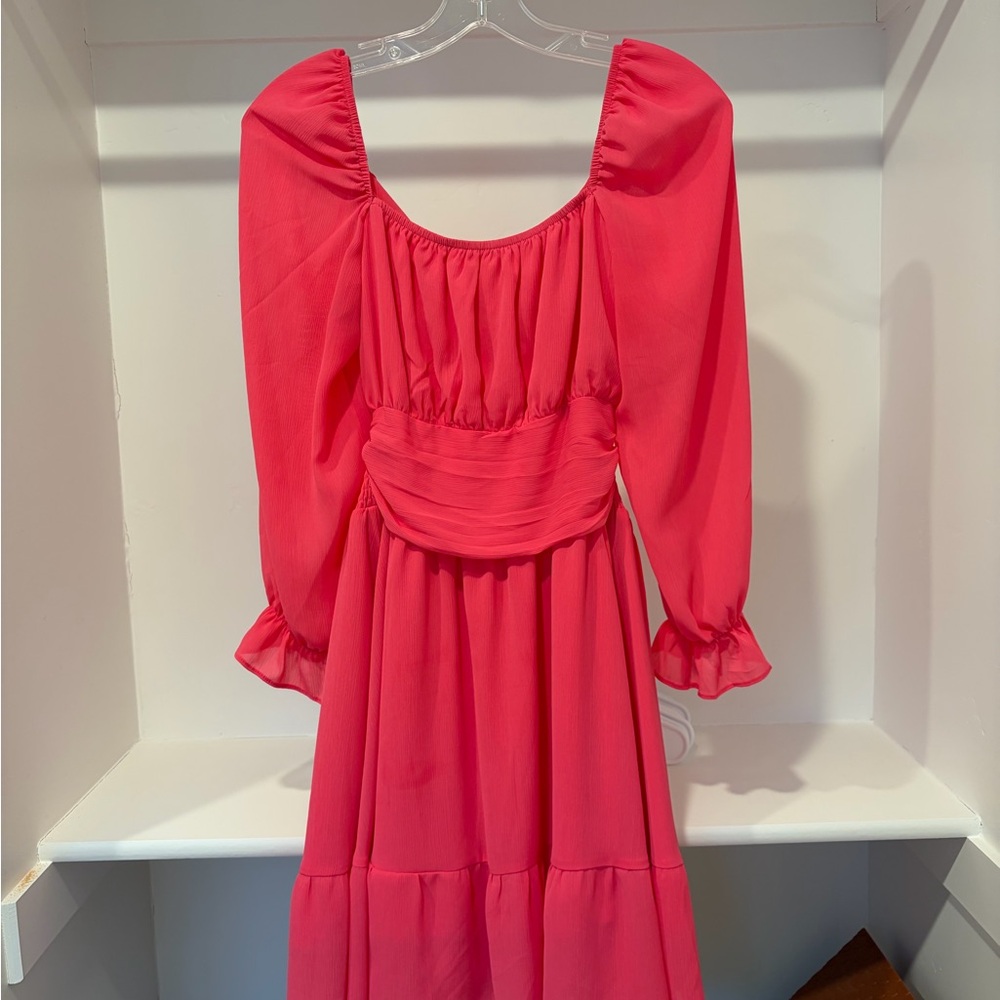 Amazon Vibrant Pink Midi Dress